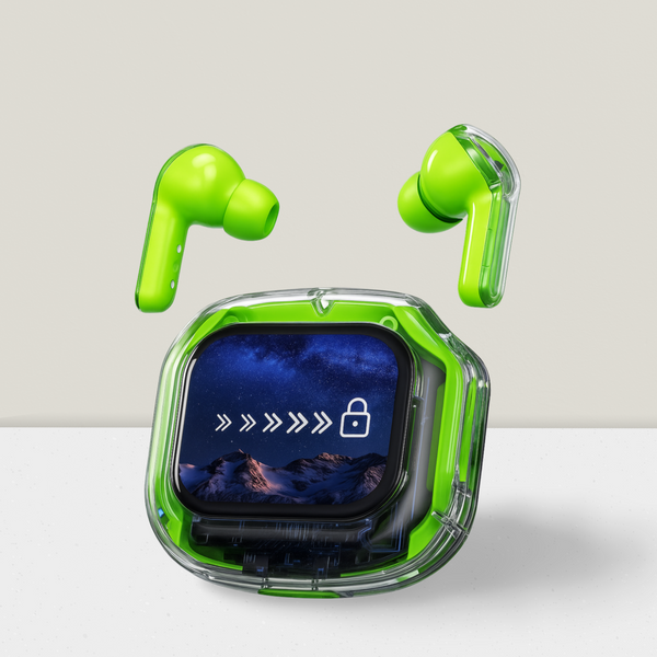 True Wireless AirMax Earbuds | TouchScreen LCD |